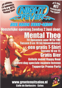 (Photo: Promotional Flyer Of Our First Bar In Salou - Spain)